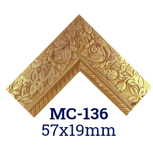 MOLDURA GRABADA PARA MARCO 19x57mm MC136