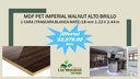 MDF PET 18MM 1C IMPERIAL WALNUT HG