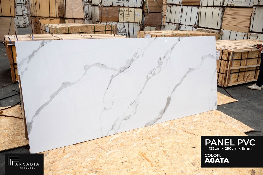 PANEL AGATA PARA PARED WPC 8MMX1.22MTX2.90MT WP10