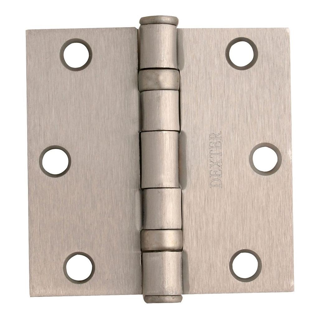 [BISDEX7213] BISAGRAS NIQUEL 7213 DEXTER 3''X3'' 2.2mm C/BALEROS C/PLANA