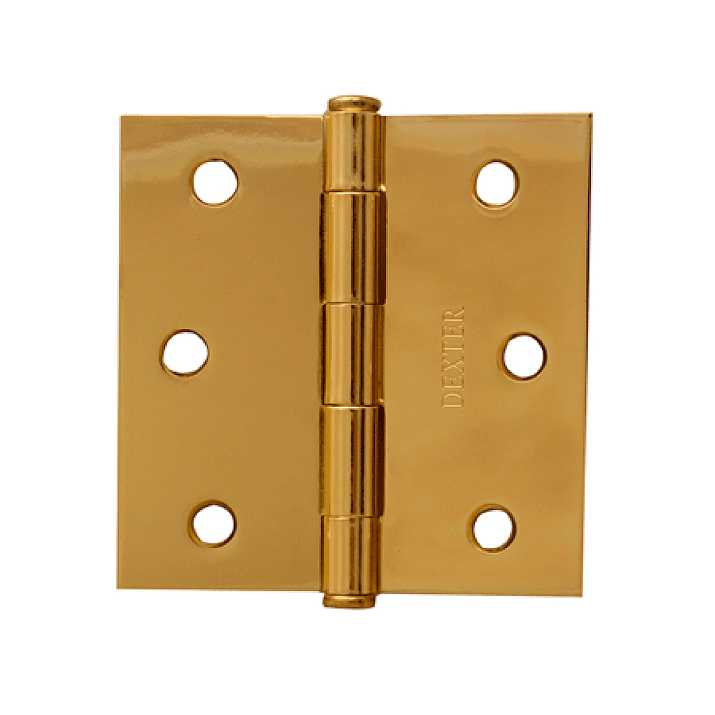 BISAGRAS DORADA 7201 DEXTER 3''X3'' 1.6mm C/PLANA 