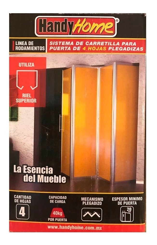 [CARHH3957] CARRETILLA 3957 HH PLEGADIZAS P/4 PUERTAS "