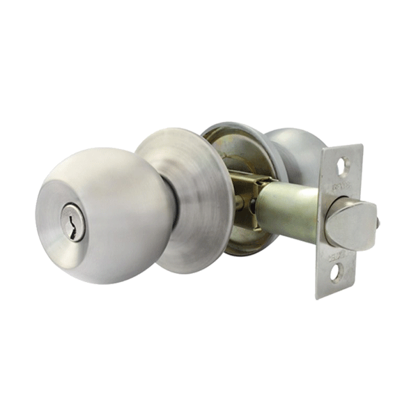 CERRADURA DEX.TUB.TECLA A.INOX.CAJA C/LL 6617