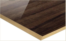 [MDFHGPT18WAL] ​​MDF PET IMPERIAL WALNUT 1C  A. BRILLO LIQUIDACION