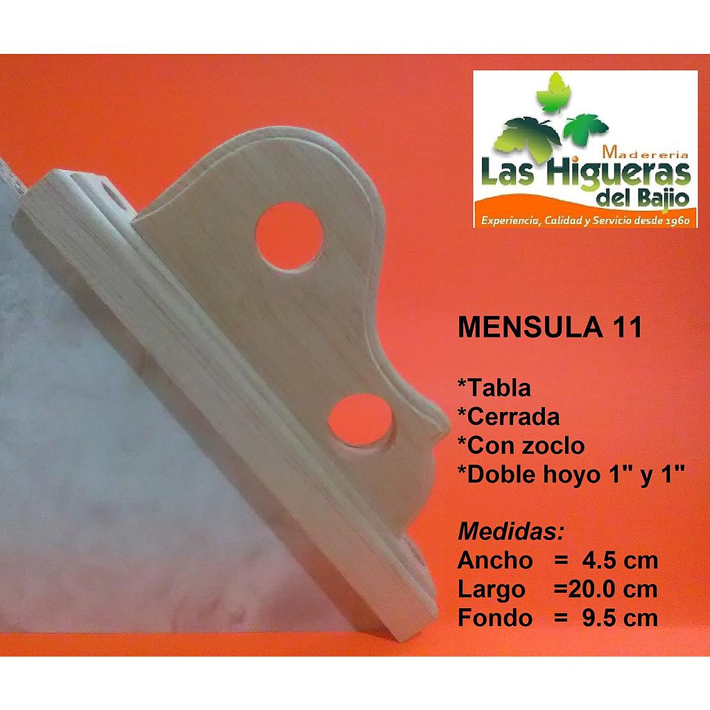 MENSULA CHEVY CERRADA TABLA  HOYO 1 Y 1 C/ZOCLO