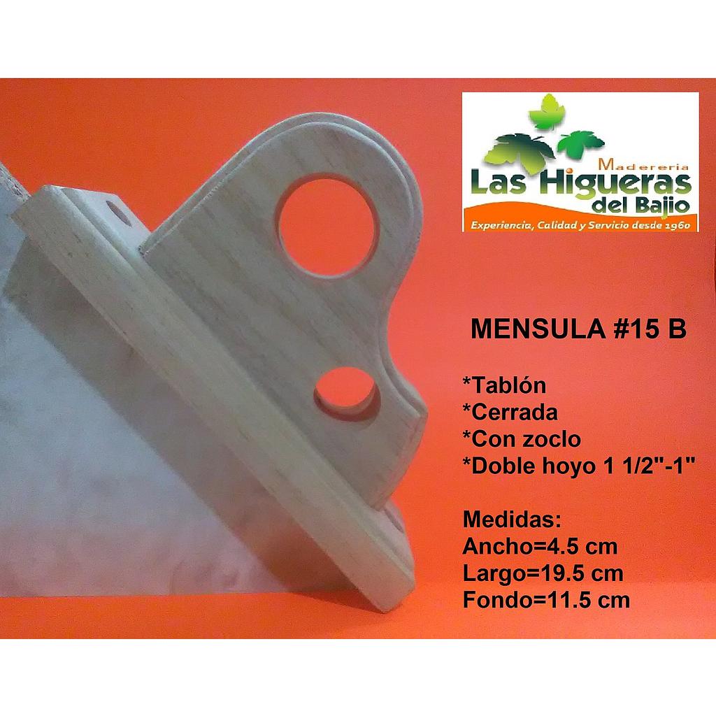 MENSULA CERR TABLON HOYO 1 Y 11/2 C/ZOCLO