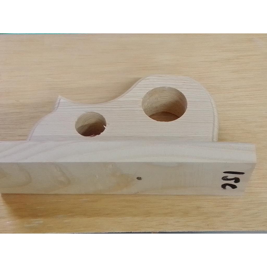 [MENSULA15C] MENSULA 15C TABLON HOYO 1 Y 11/2 20CM ZAPATO