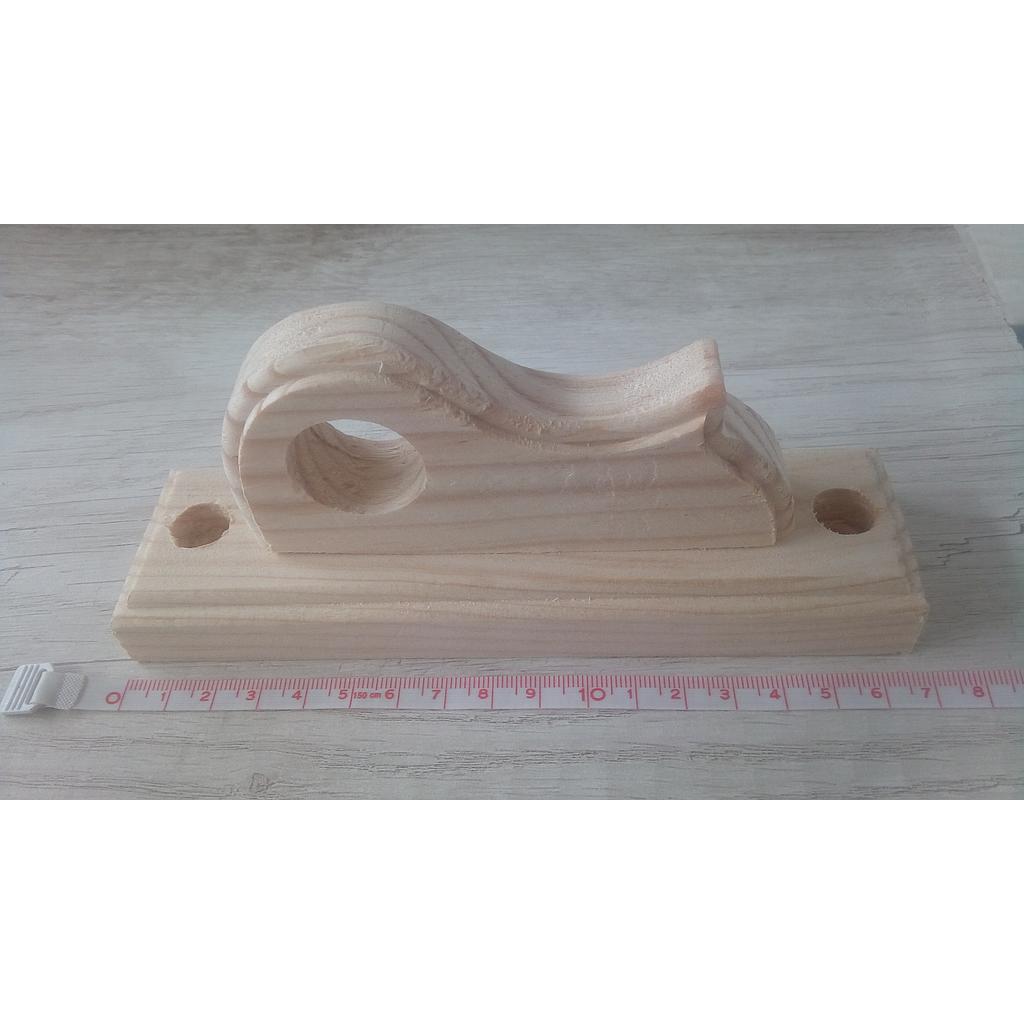 [MENSULA16] MENSULA 16 CERR TABLA HOYO 1" C/ZOCLO 11CM