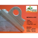 MENSULA 32 CERR TABLA HOYO 11/2 C/ZOCLO 21.5CM
