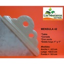 MENSULA 42 TREBOL TABLA CERR HOYO 1 Y 1 C/ZOCLO
