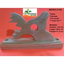 MENSULA VENADO CERRADO TABLA HOYO 1" C/ZOCLO