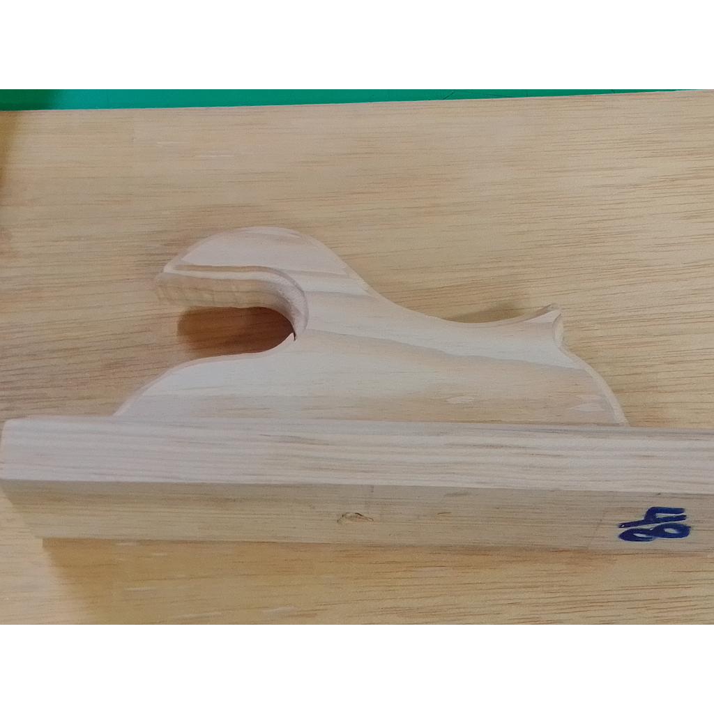 MENSULA ABIERTA TABLA HOYO 1" C/ZOCLO 10CM