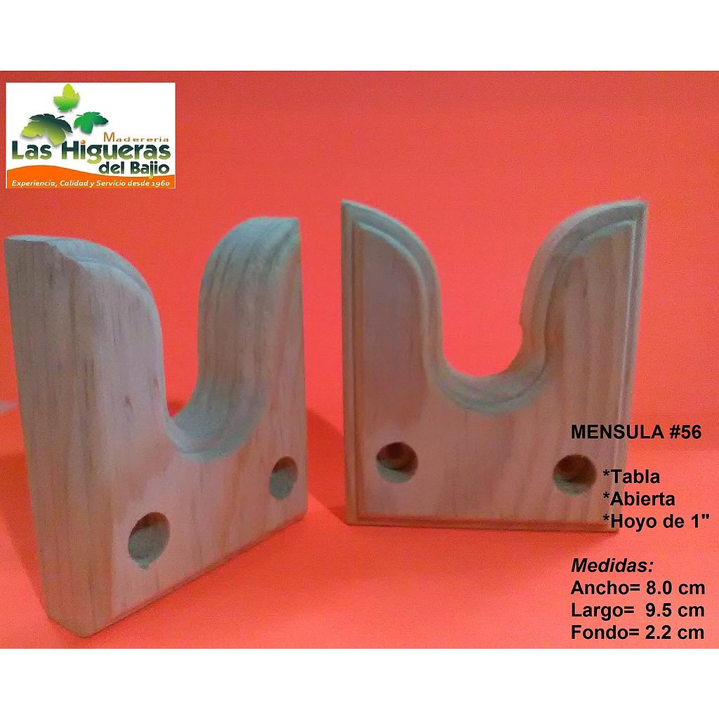 MENSULA BRIDA TABLA HOYO 1"