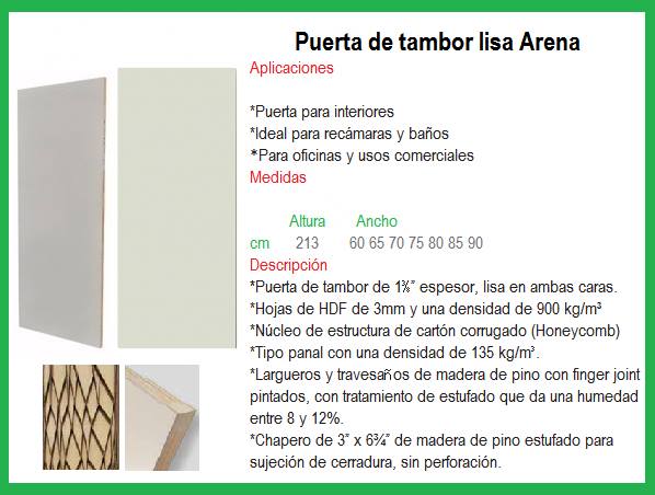 PUERTA ARENA 60CM