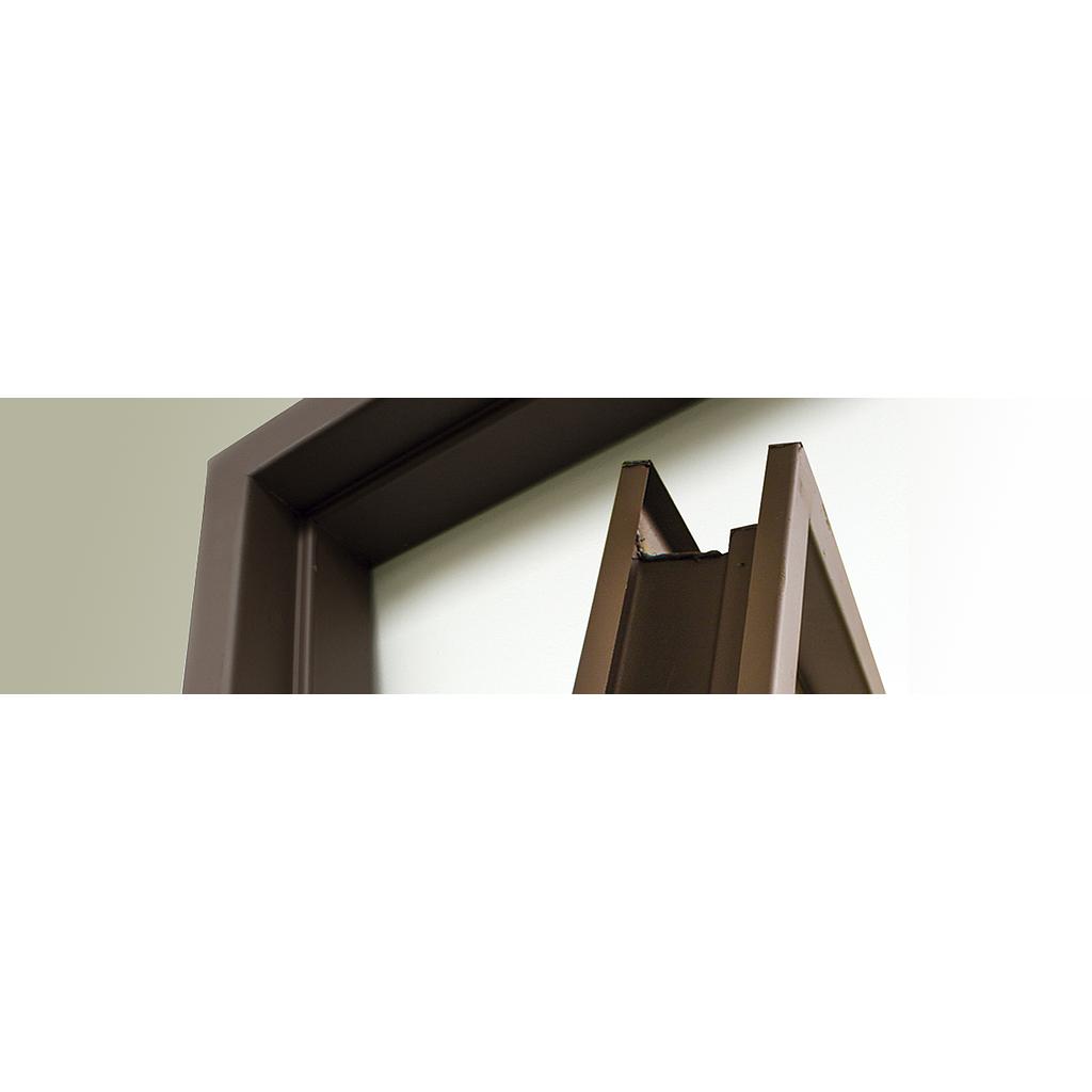 MARCO LAMINA GALVANIZADO RESIDENCIAL CHOCOLATE 90CM