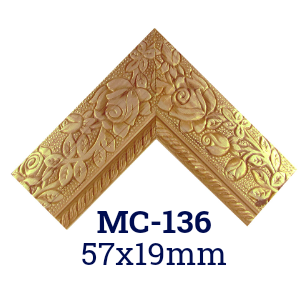MOLDURA MC136 GRABADA PARA MARCO 19x57mm 