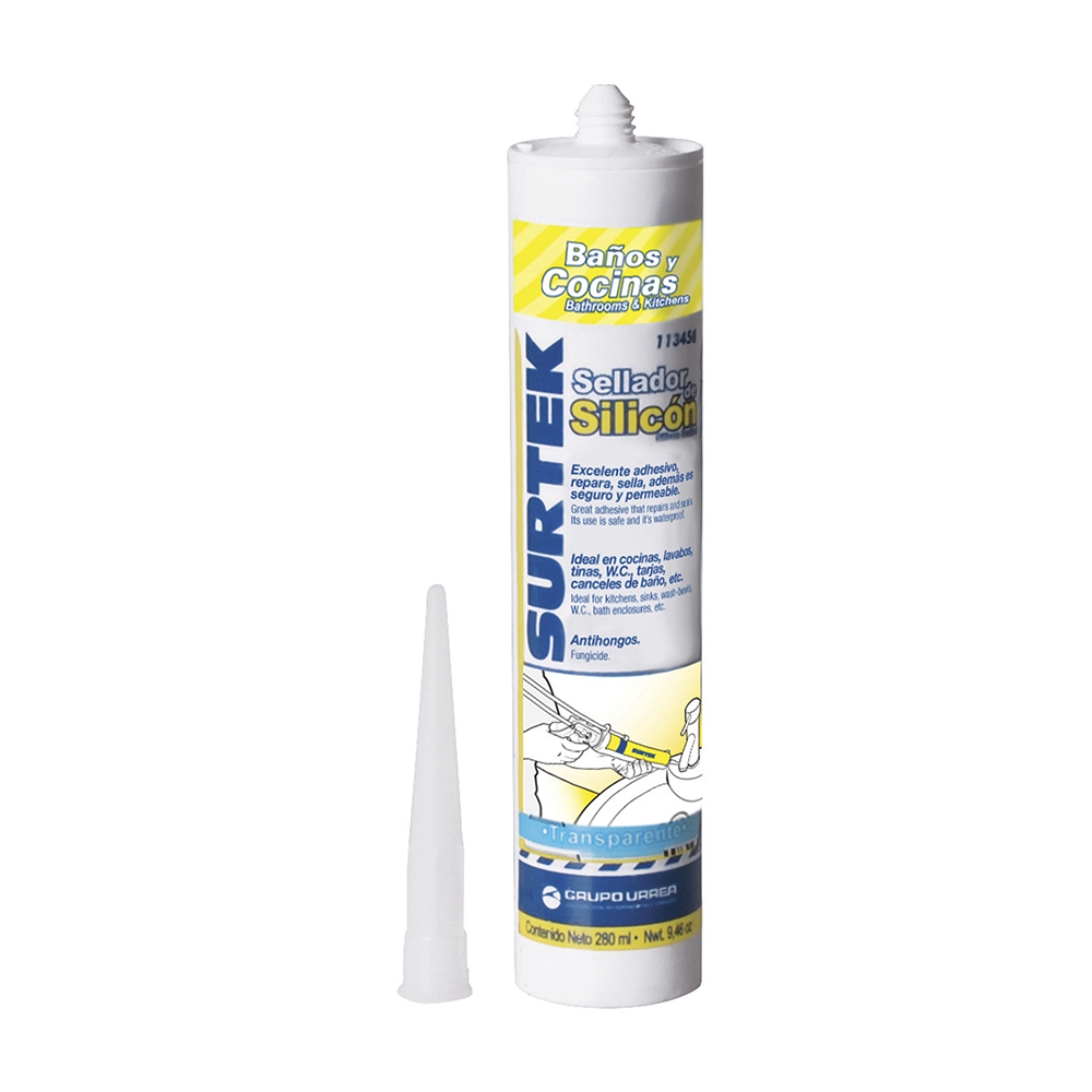 SILICON BLANCO BAÑOS Y COCINA SURTEK 280ML (113452)