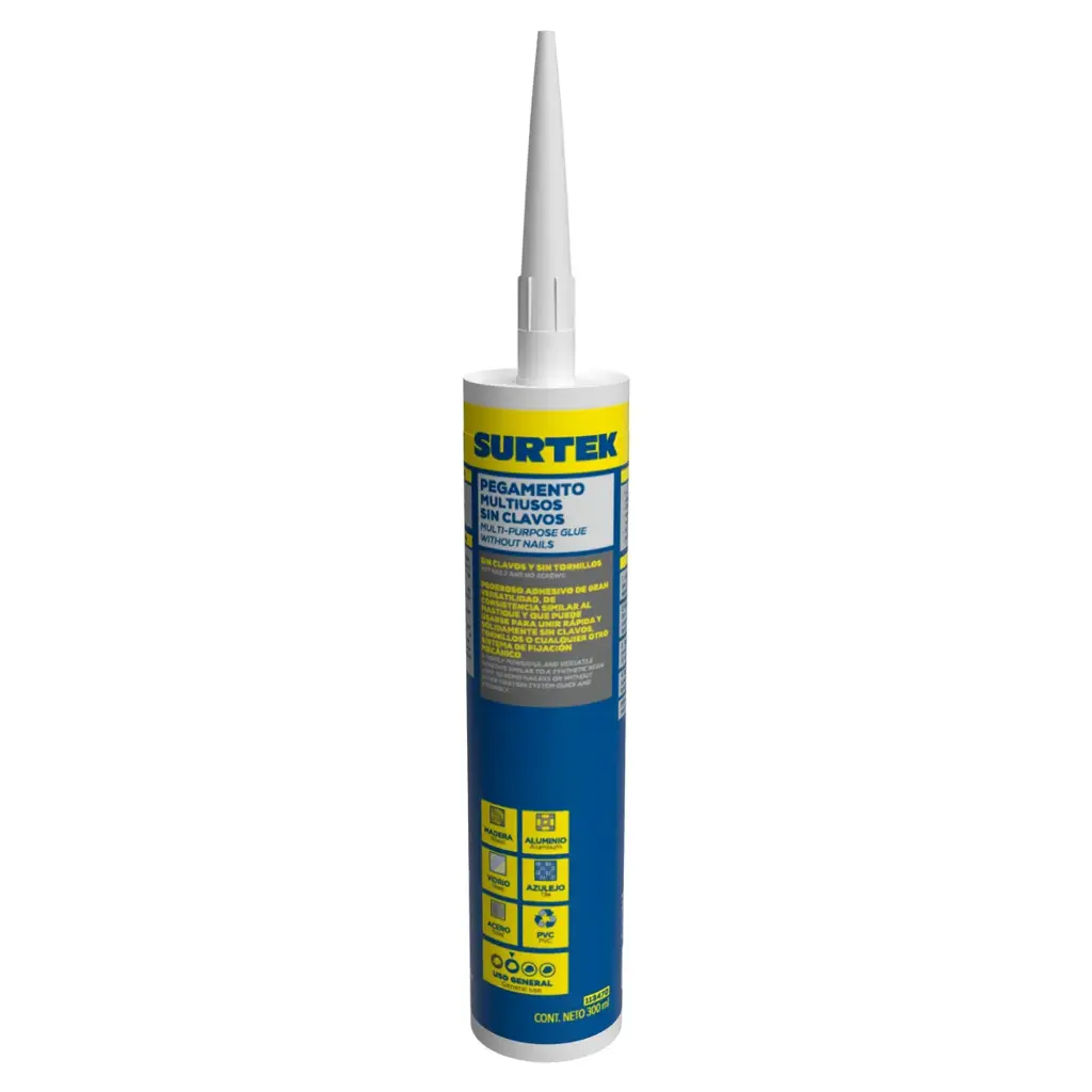 PEGAMENTO 113470 MULTIUSOS SIN CLAVOS CARTUCHO SURTEK 300ML 