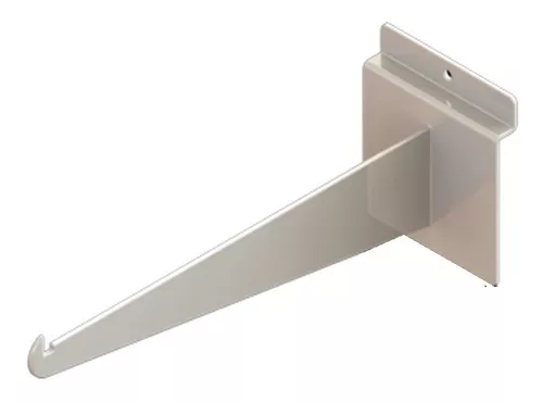 MENSULA BLANCA 30CM  P/PANEL EXHIBICION (ECONOMICA)