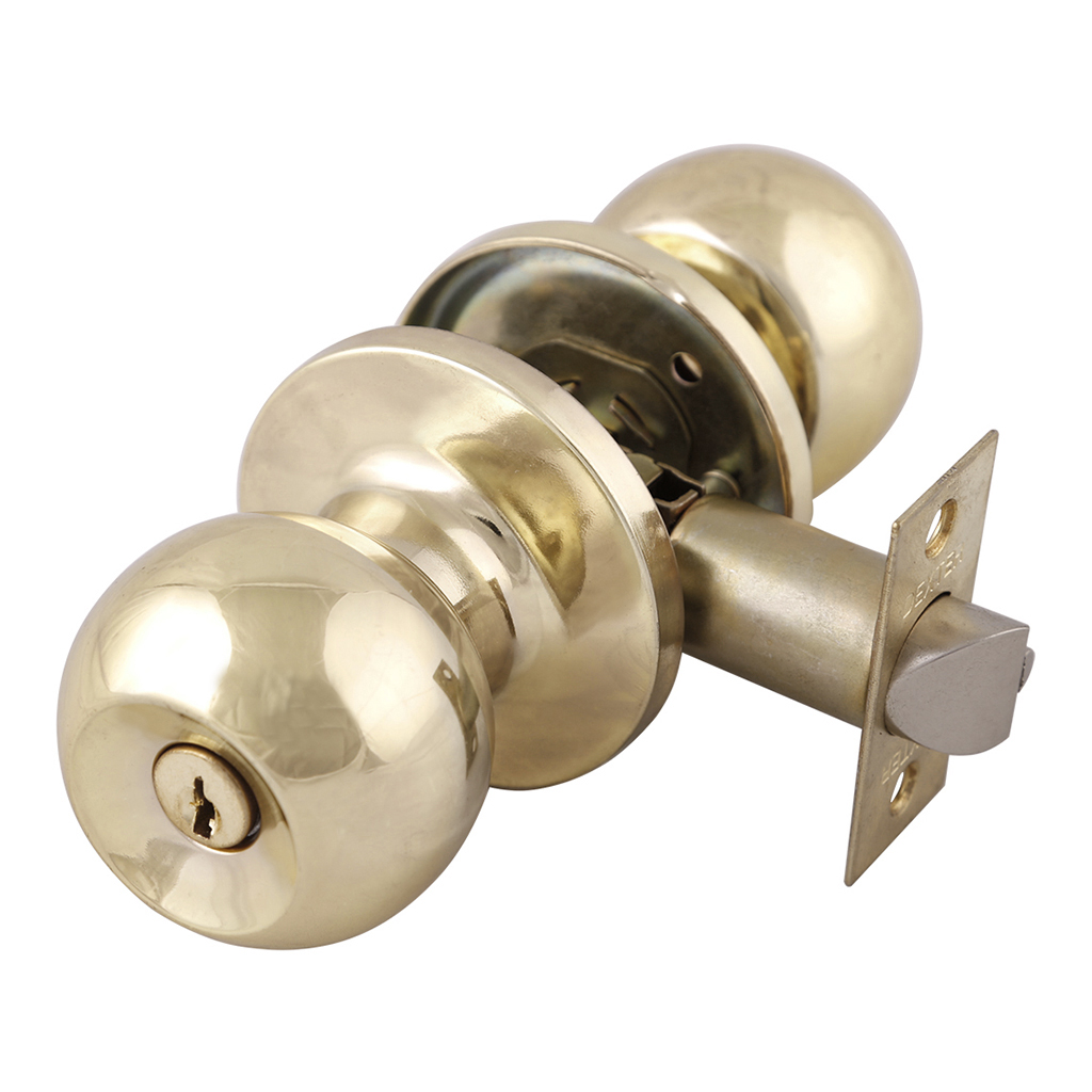 CERRADURA  6683 DORADA DEXTER PERILLA BARZA TUBULAR C/LLAVE CJ