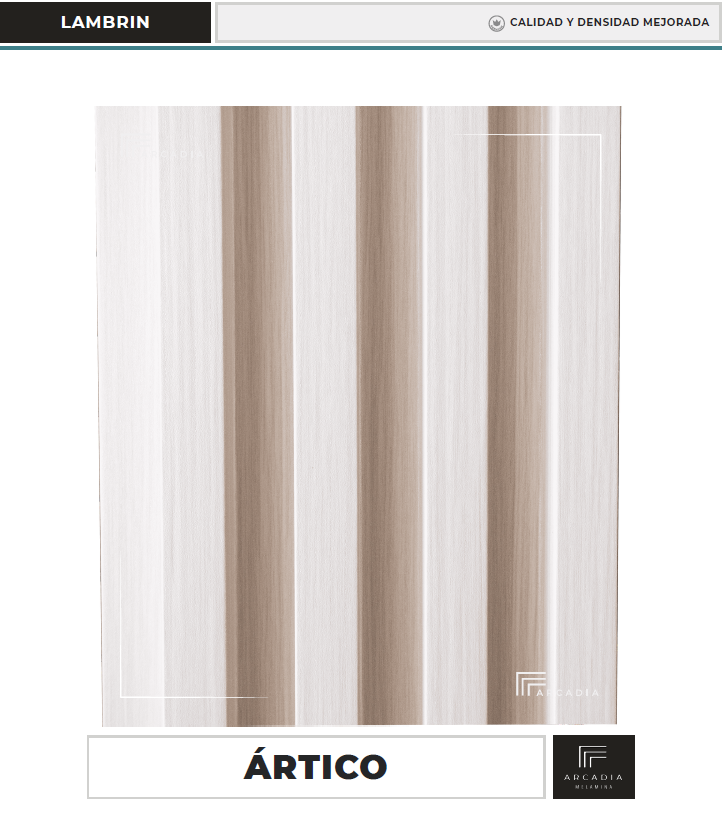 [LAMART16CM] LAMBRIN ARTICO DECORATIVO WPC P.35 2.4CMX16CMX2.9MTS""