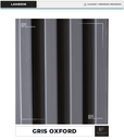 LAMBRIN GRIS OXFORD DECORATIVO WPC P.95 16CMX2.4CMX2.9MTS