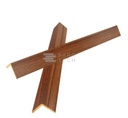 ESQUINERO INTERIOR NOGAL NATURAL A02 - 290 cm x 2.5 cm x 2.5 cm