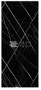 PANEL MARMOL CARRARA MARBLE BLACK PARA PARED A12- 122 cm x 280 cm x 0.3 cm 