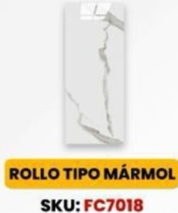 ROLLO DE TAPIZ MARMOL CALACATTA 1.2*3M*2.5MM FC7018 