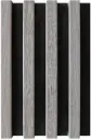 LAMBRIN DECORATIVO CENIZO BLACK 2.25CMX16CMX2.9MTS  MN  BM-H001