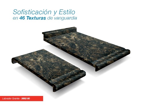 [C12DELABGRA3692] CUBIERTA 3.60 LABRADOR GRANITE 3692-90