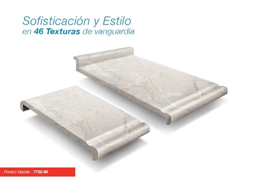 [C12DEPORMAR7735] CUBIERTA 3.60 PORTICO MARBLE 7735-90