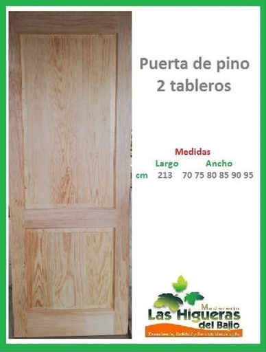 [PPINOCOM2T85] PUERTA PINO COM. 2TAB. 85CM 