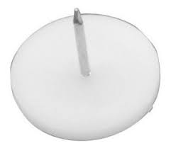 [RESBAL79-71] RESBALON C/CLAVO 25MM BASE BLANCA 79-71