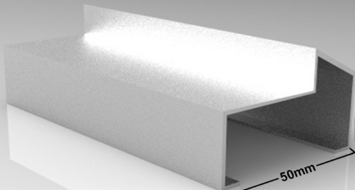 [MARCGALBCO80] MARCO LAMINA 80CM GALVANIZADO BLANCO PARA PUERTA 