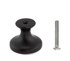 [BOTSOAH303-BL] BOTÓN H303-BL SOARMA ALUMINIO 29 MM NEGRO 