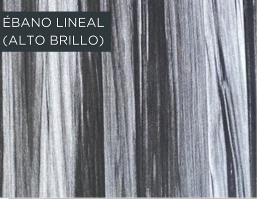 [MDFHGEBA157] MDF 18 ALTO BRILLO NEGRO EBANO WQ157