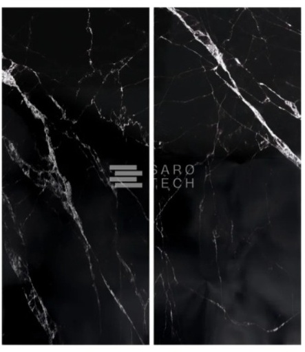 [PANCALACNEGA119AB] PANEL MARMOL CALACATTA NEGRO "A" Y "B" PARA PARED A119- 122 cm x 280 cm x 0.3 cm (2 hojas) (DISEÑO ESPECIAL)
